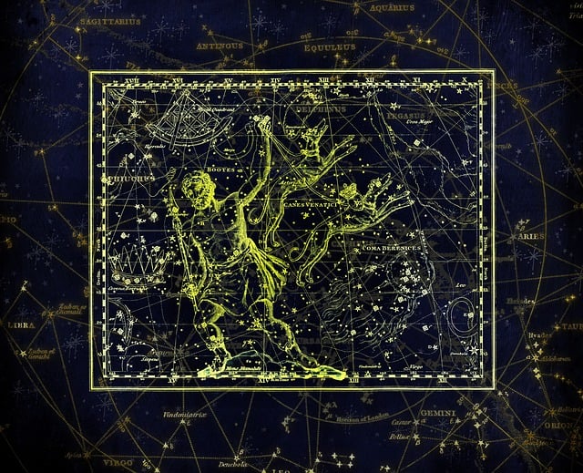 Free constellation constellation map star sign illustration
