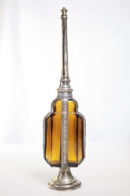 Gold, Retro, Flasche, Design, Dekoration