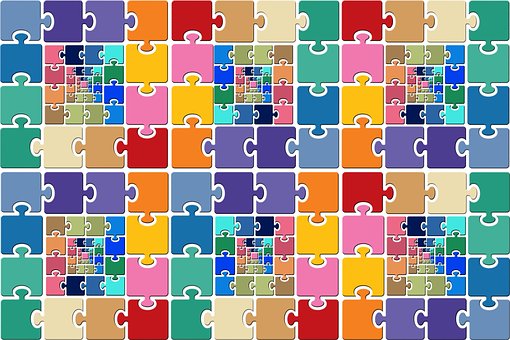 パズル, パズルピース, 一緒に縫い合わせ, 再生, おもちゃ, カラフル, 色