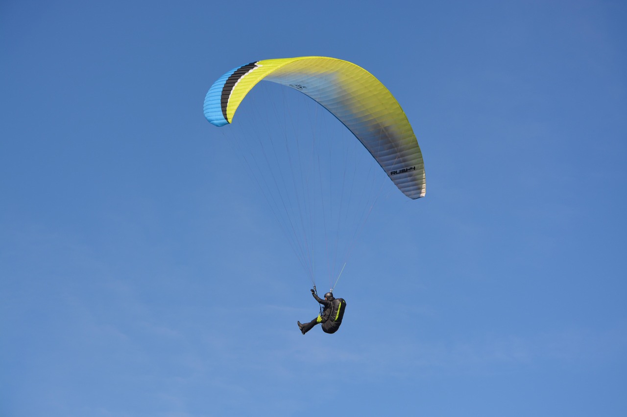 Paragliding - free online jigsaw puzzle photo