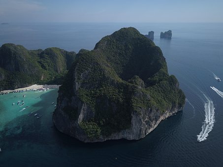 Fjell, Asia, Panorama, Vann, Landskap