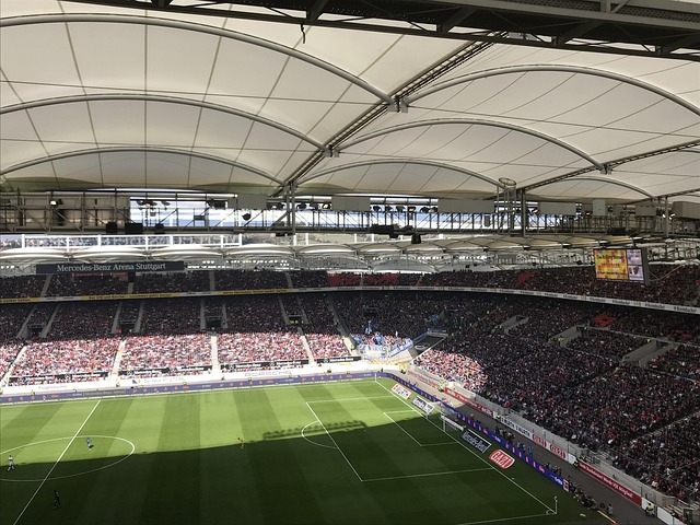 Stadion, Fußball, Haupttribüne