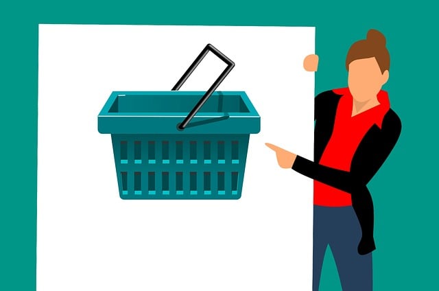Free shopping sale cart illustration