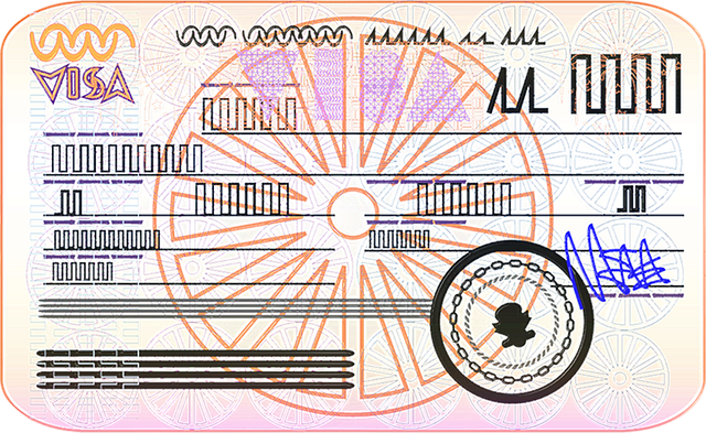 Free graphic visa india vector