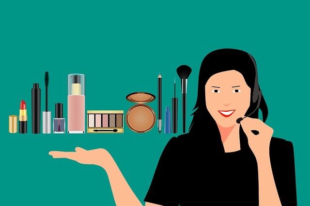 Free makeup beauty cosmetics illustration
