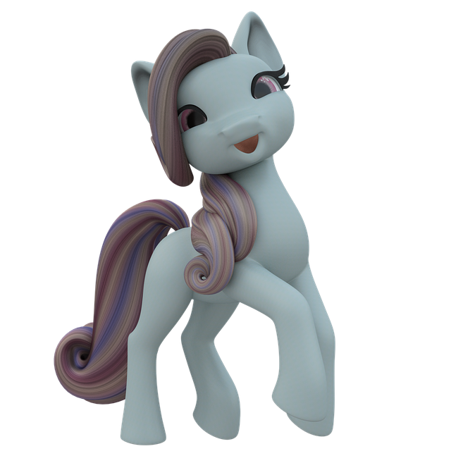 Free pony nature light green illustration