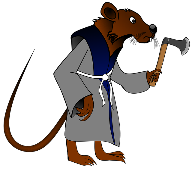 Free monster rat fantasy illustration