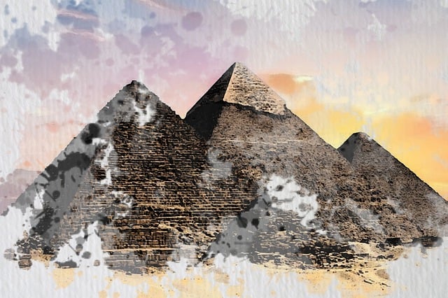 Pyramider, Egypten, Sand, Antikken