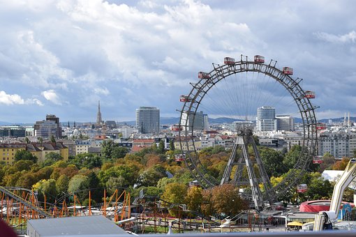 Parque de atracciones Prater, Noria de Viena Parque de atracciones Prater, Noria de Viena