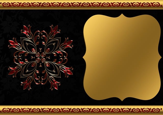 Free background image gold frame illustration
