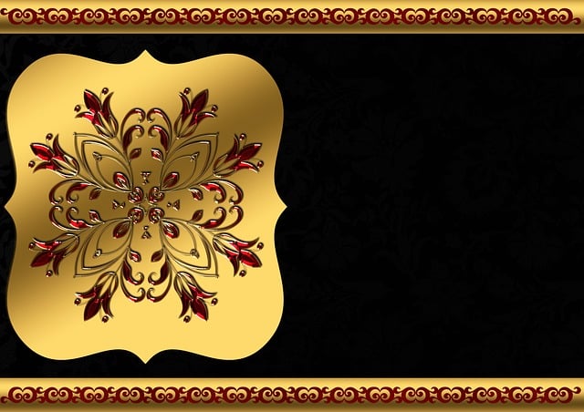 Free background image gold frame illustration
