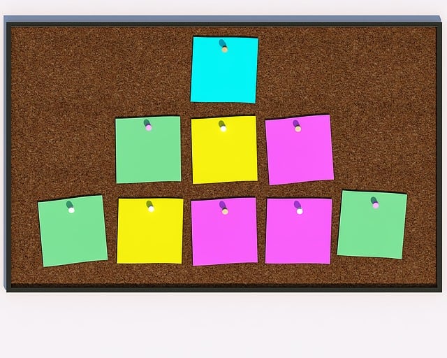 Korkwand, Pinwand, Notizzettel, Zettel