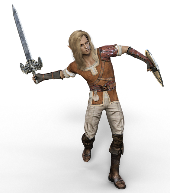 Free eleven warrior sword illustration