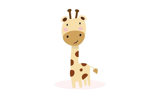 Giraffe, Skizze, Fiktive Figur, Niedlich
