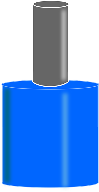 Nagellack, Blaue Farbe, Gemalt, Polieren