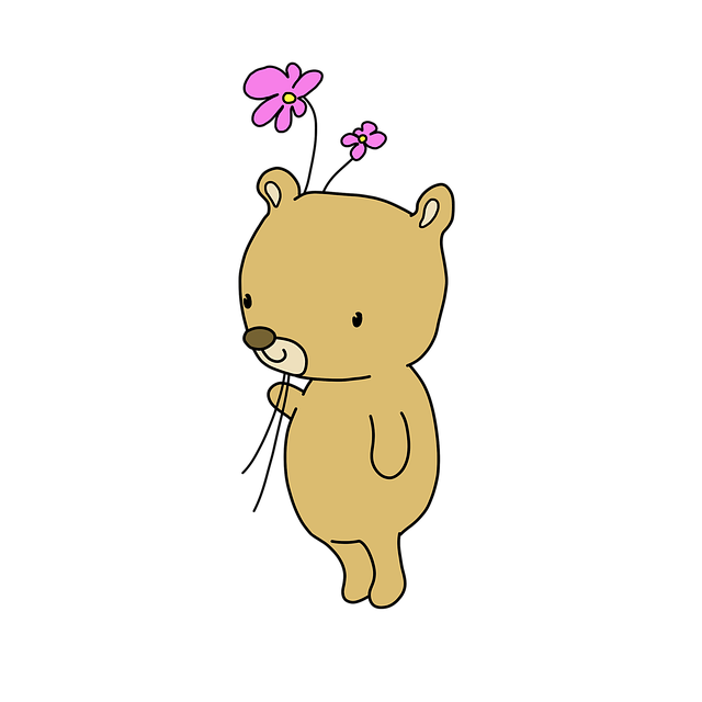 Free bear cute bear teddy illustration