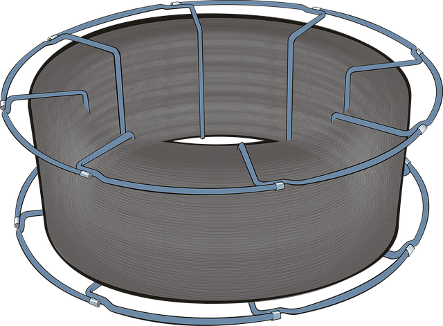 Free reel wire iron illustration