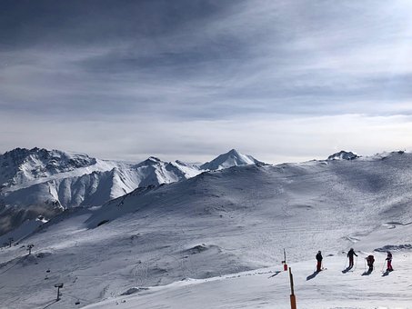 Ski, Skipiste, Berge, Schnee, Aussicht