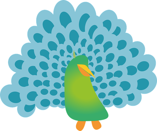 Free peacock animal bird vector