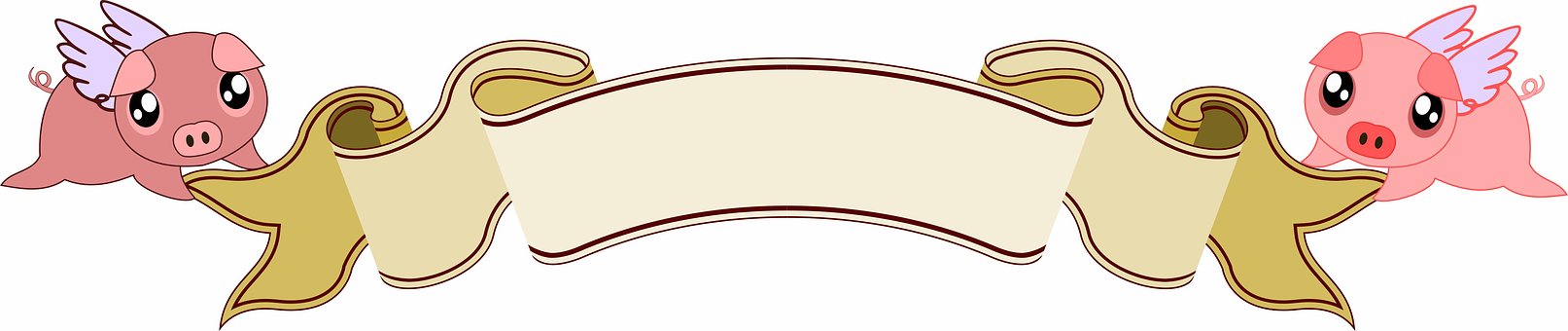 Schleife, Dekor, Schweine, Bauernhof