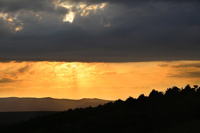 Sonnenuntergang, Die Natur, Himmel