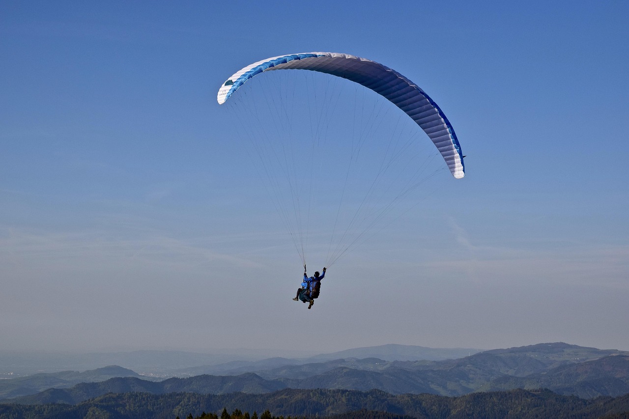 Paragliding - free online jigsaw puzzle photo