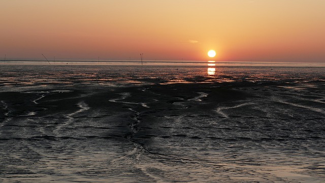 Pôr Do Sol, Sol, Mar Do Norte