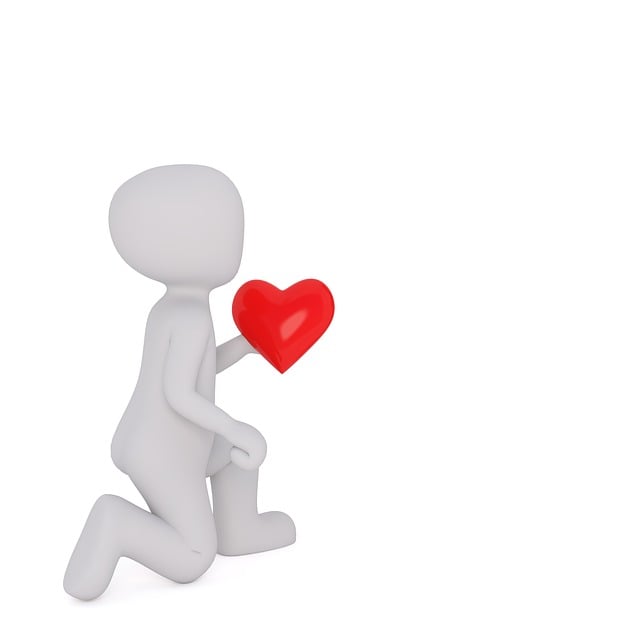 Free valentine's day love heart illustration