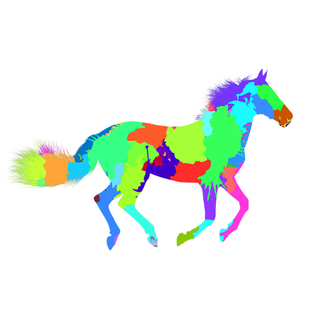 Free horse animal painted illustration
