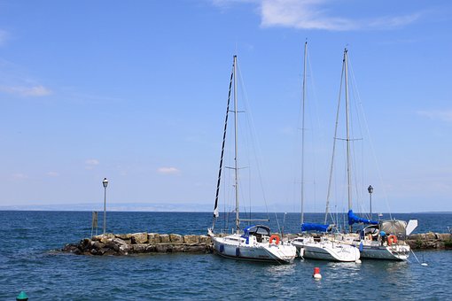 Sea, The Body Of Water, Yacht, Sailboat