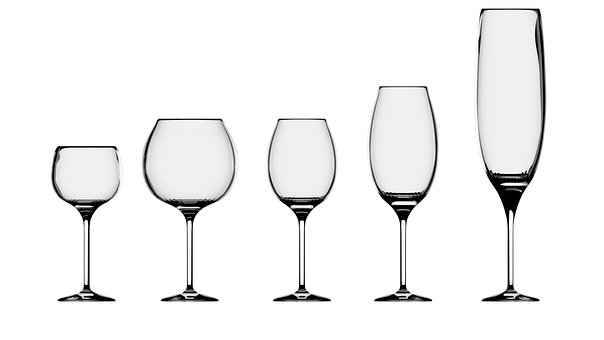 Cinci Diferite Pahar De Vin