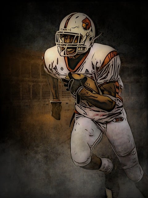 Free footbball sports helmet illustration