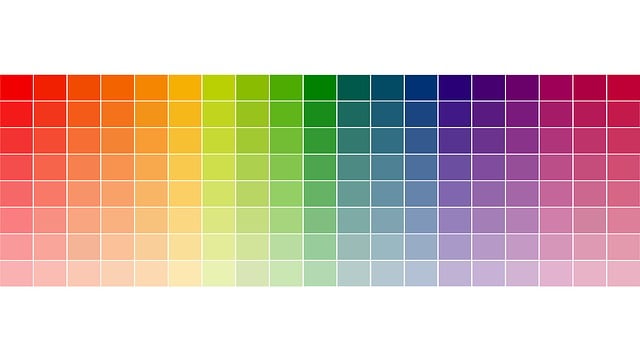 Free to dye color table chromaticity diagram illustration