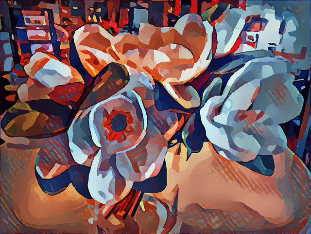 Free floral vase bouquet vector