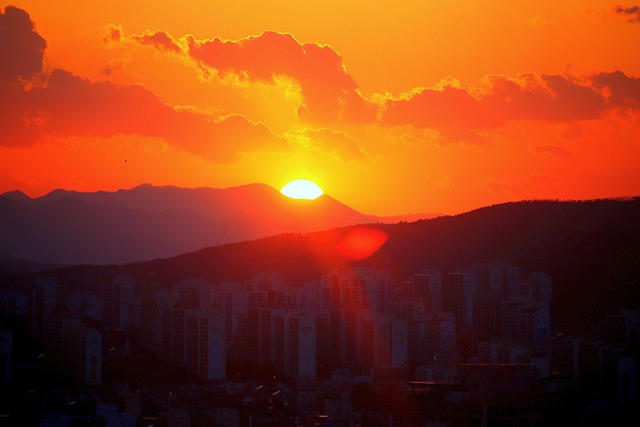 Západ Slunce, Sunrise, Panoramatický