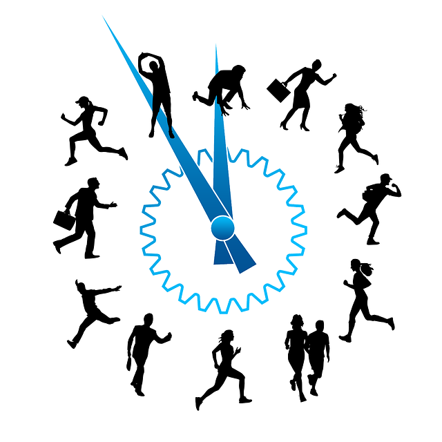 Free social media hurry stress illustration
