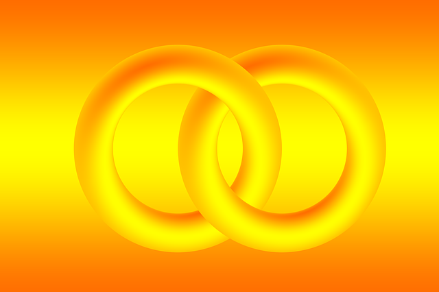 Free rings wedding gold illustration