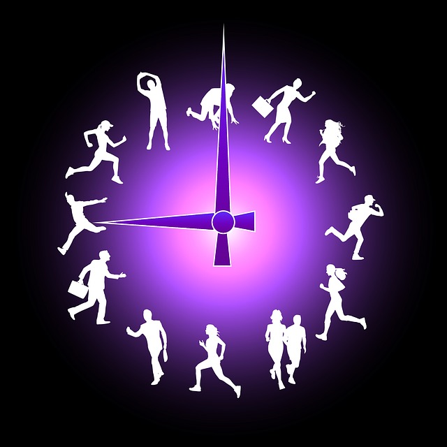 Free hurry stress run illustration