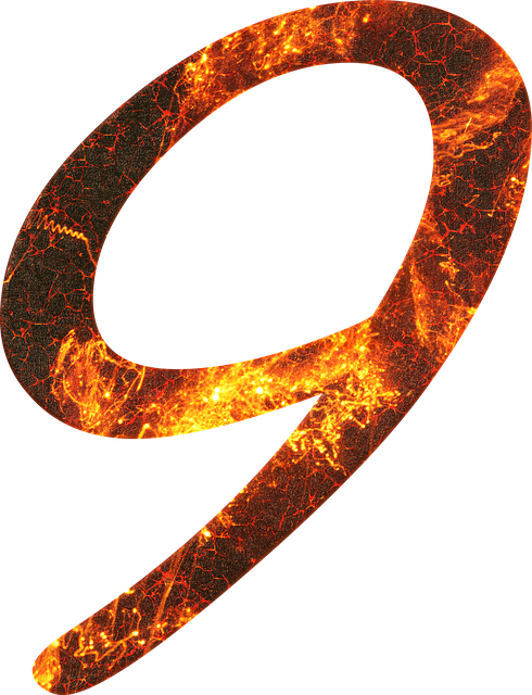 Free number fire writing illustration