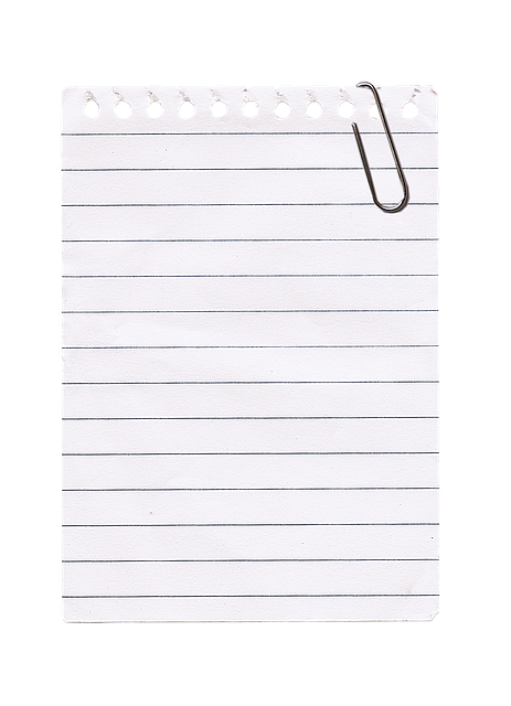 Free kladblaadje paper clip to write illustration