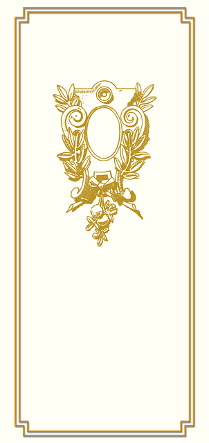 Free menu artdeco detailed view front illustration illustration