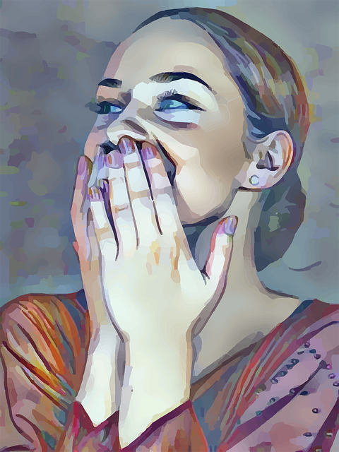 Free astonished surprise woman vector