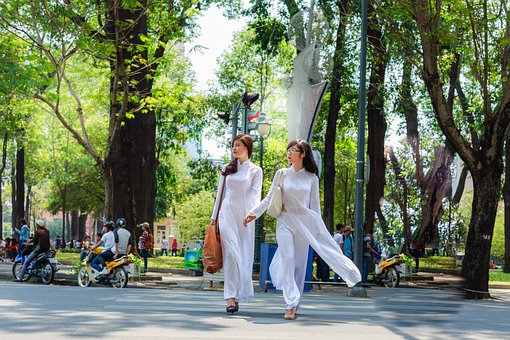 Việt Nam, Áo Dài, Trắng, Truyền Thống