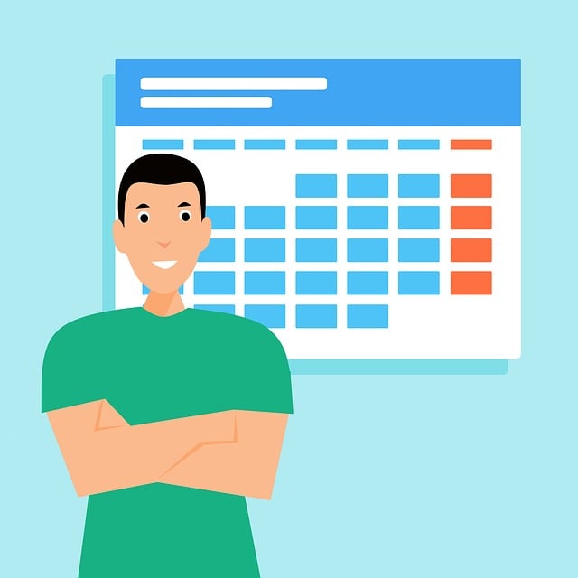 Free calendar timeline business illustration