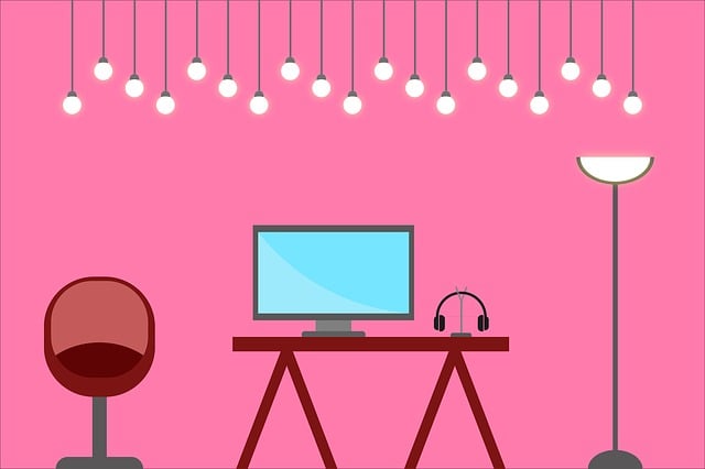 Free office creative workplace illustration