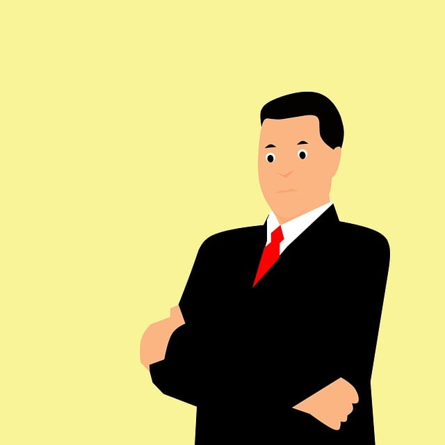 Free man tie suit illustration