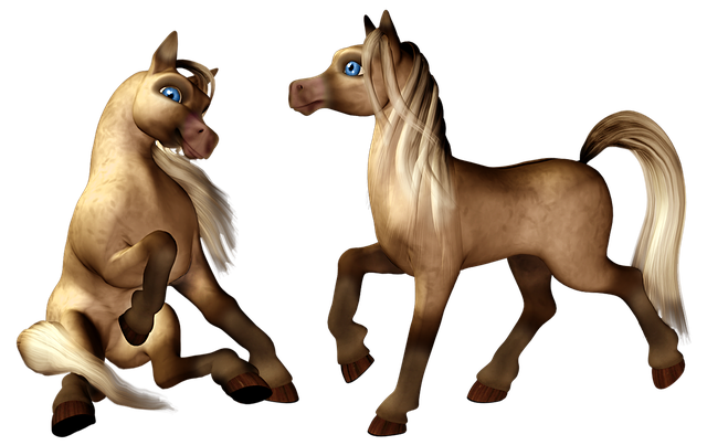 Free pony horse colt illustration