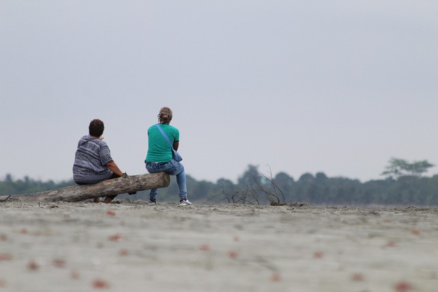 Mensen, Strand, Zee, Evenwicht
