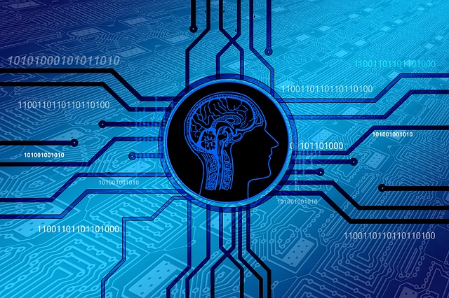 Free artificial intelligence brain think illustration