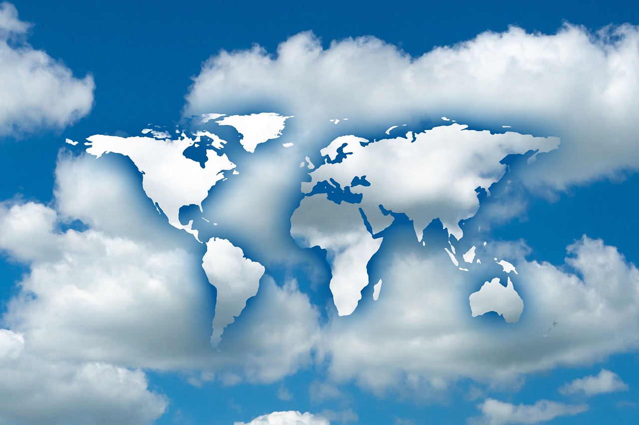 Download free HD stock image of Globe Clouds Free Globe Clouds photo and picture